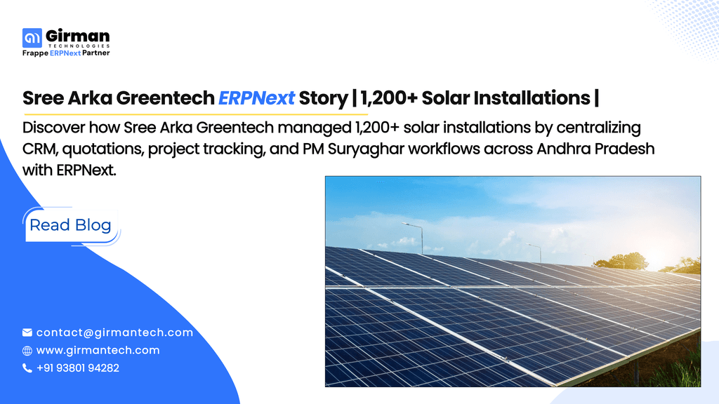 1,200+ Solar Installation Projects Across 108+ Locations | Managing Channel Partners and PM Surya Ghar Subsidy Tracking with ERP