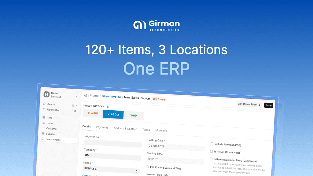 120+ Items, 20+ Locations, 1 ERP: A Packaging & FMCG Trading Story from Nagpur
