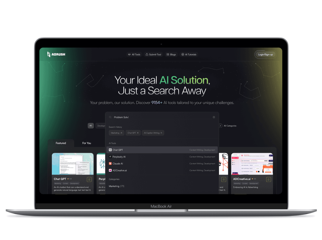 Adrush: AI Tool Discovery Made Simple for All Users