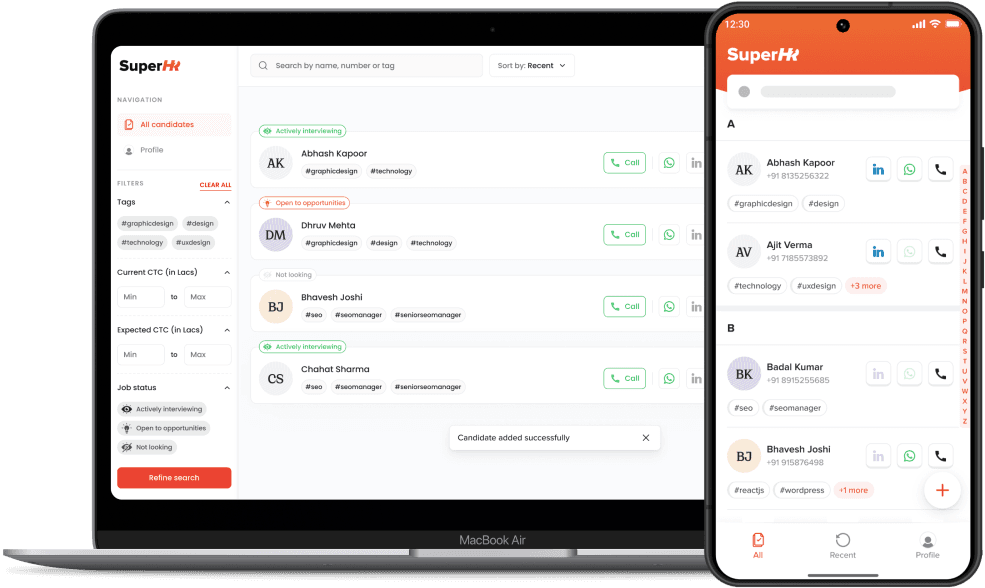 Candidate Management for Recruiters