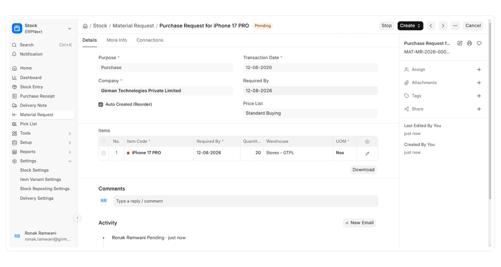 Purchase Request
